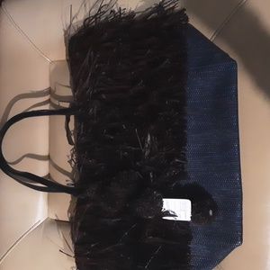 Beautiful Banana Republic Fringed Staw Tote